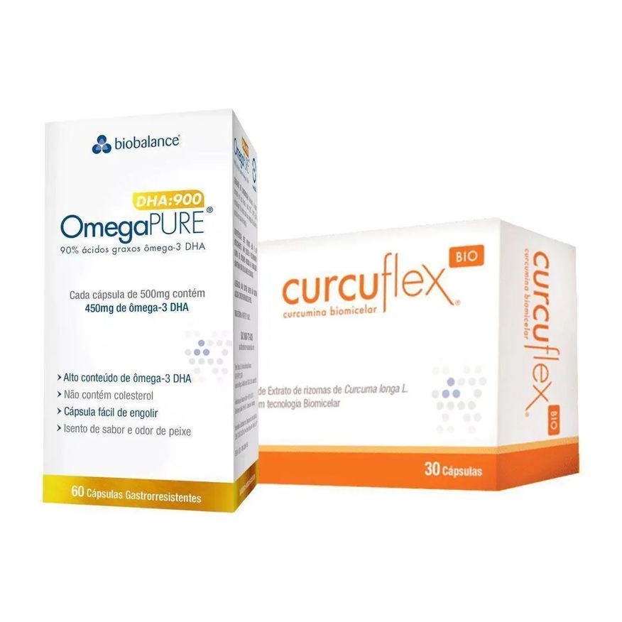 Bio Balance Kit Omegapure Dha+ Curcuflex Biobalance 30 cápsulas