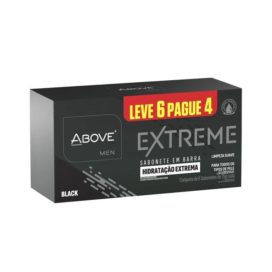 Above Sabonete Men Extreme Black 75g