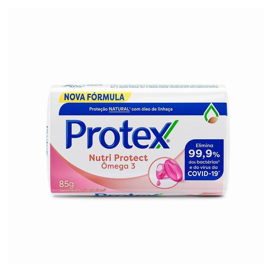 Protex Sabonete Nutri Protect Ômega 3 Antibacteriano 85g Embalagem com 12 unidades