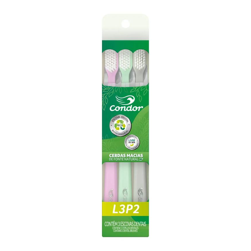 Condor Escova Dental Macia Eco Unidades