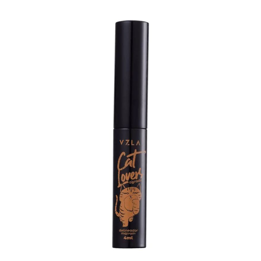 Vizzela Vz- 40 Cat Lovers Marrom - Delineador Líquido 4ml