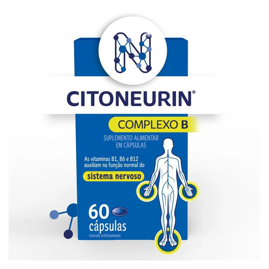 Citoneurin Polivitamínico Complexo B 60 Cápsulas
