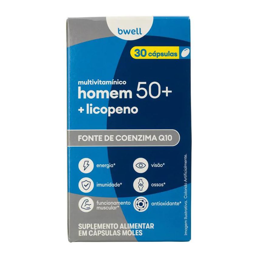bwell Polivitamínico Homem Senior 50+ 30 Cápsulas