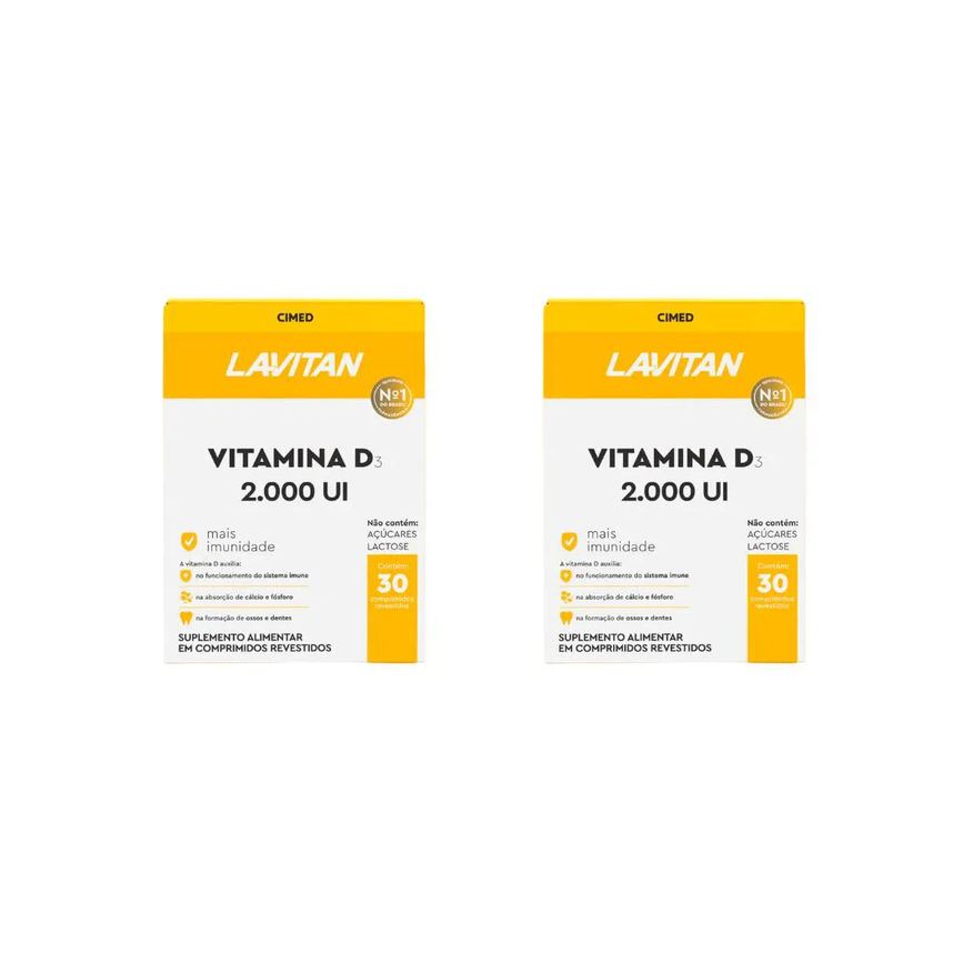 Cimed Kit 2 Lavitan Vitamina D 2.000ui - 30 Cpr