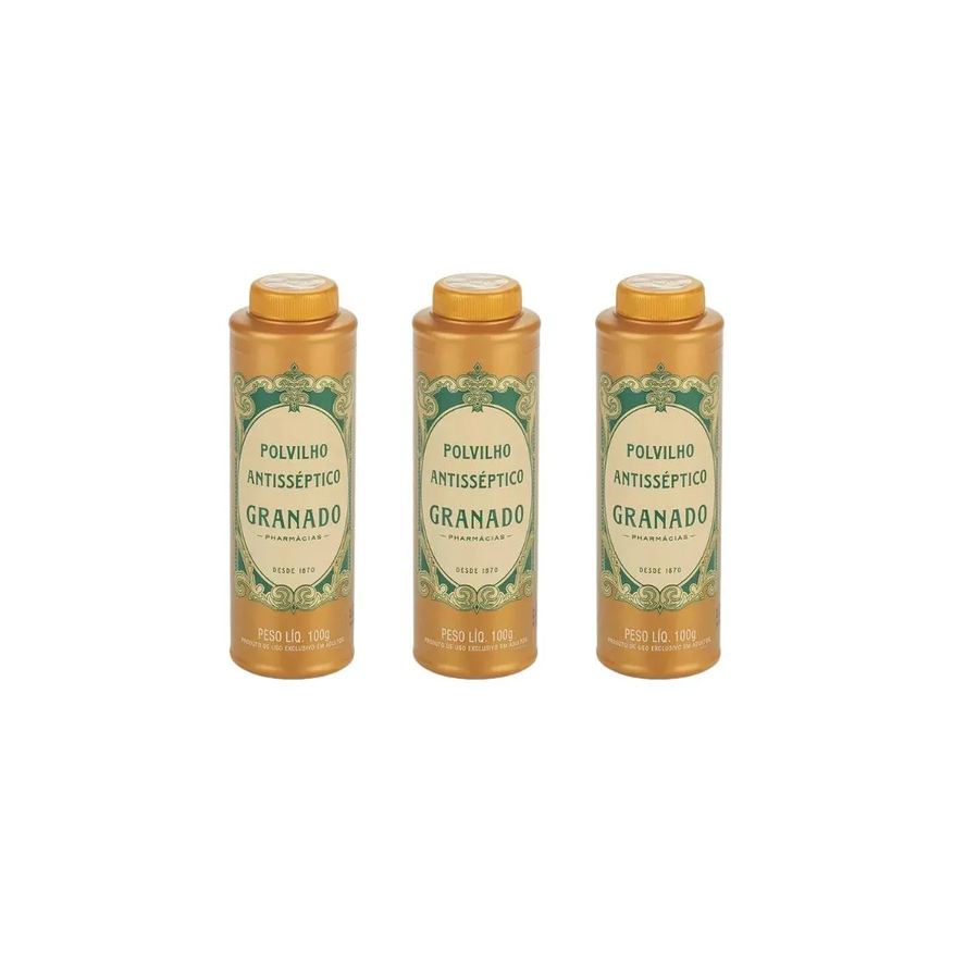Granado Talco Pes 100g Tradicional - Kit C / 3un