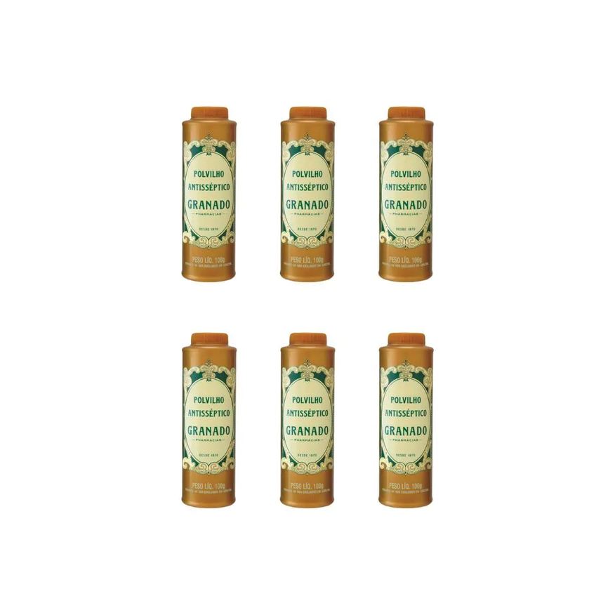 Granado Talco Pes 100g Tradicional - Kit C / 6un