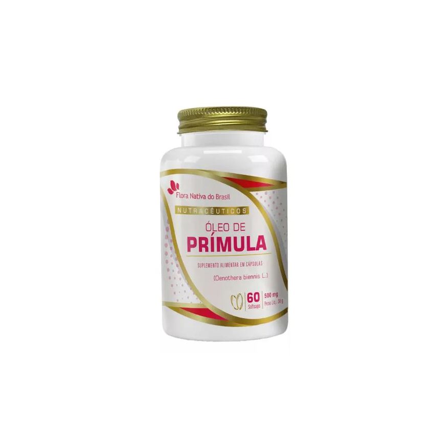 Flora Nativa Do Brasil Óleo de Prímula 500mg 60 Capsulas - Flora Nativa Sabor Without Flavor