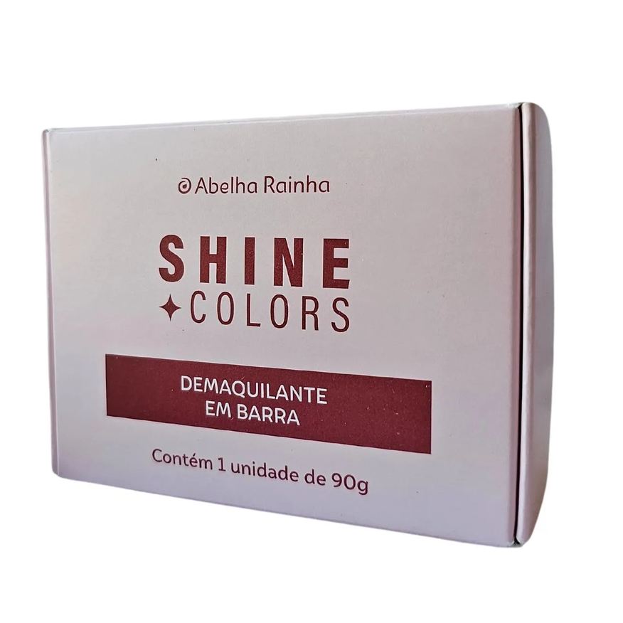 Abelha Rainha Demaquilante em Barra 2 em 1 Shine Colors 90g