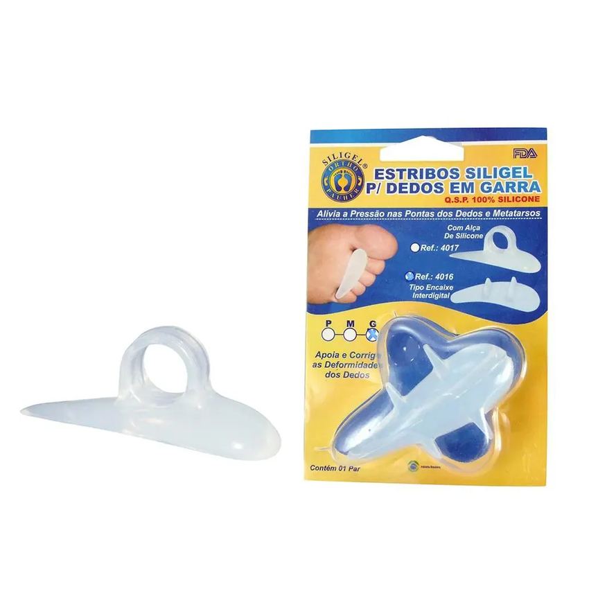 Siligel Estribos para Dedos em Garra com Alça 4017X Orthopauher M