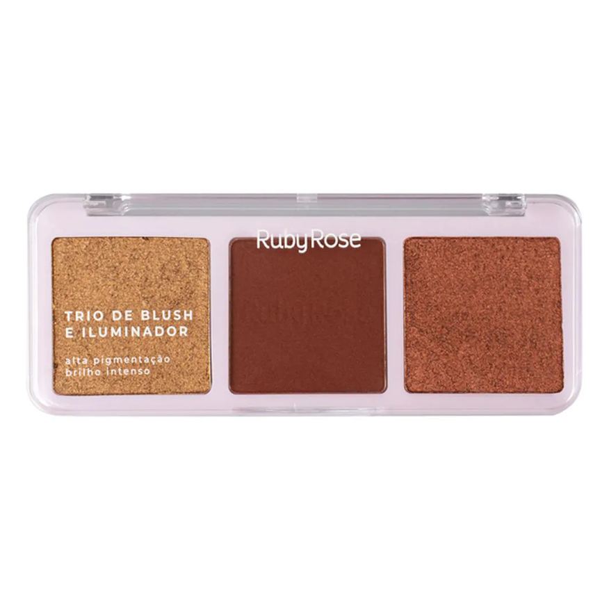 Ruby Rose Trio de Blush e Iluminador B30