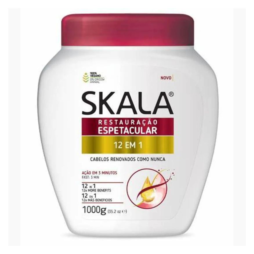Skala Creme de Tratamento 12 em 1 Restauração Espetacular 1000g