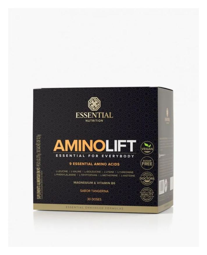 Essential Nutrition Aminolift Display (30 Sachês de 12,5g) -tangerina