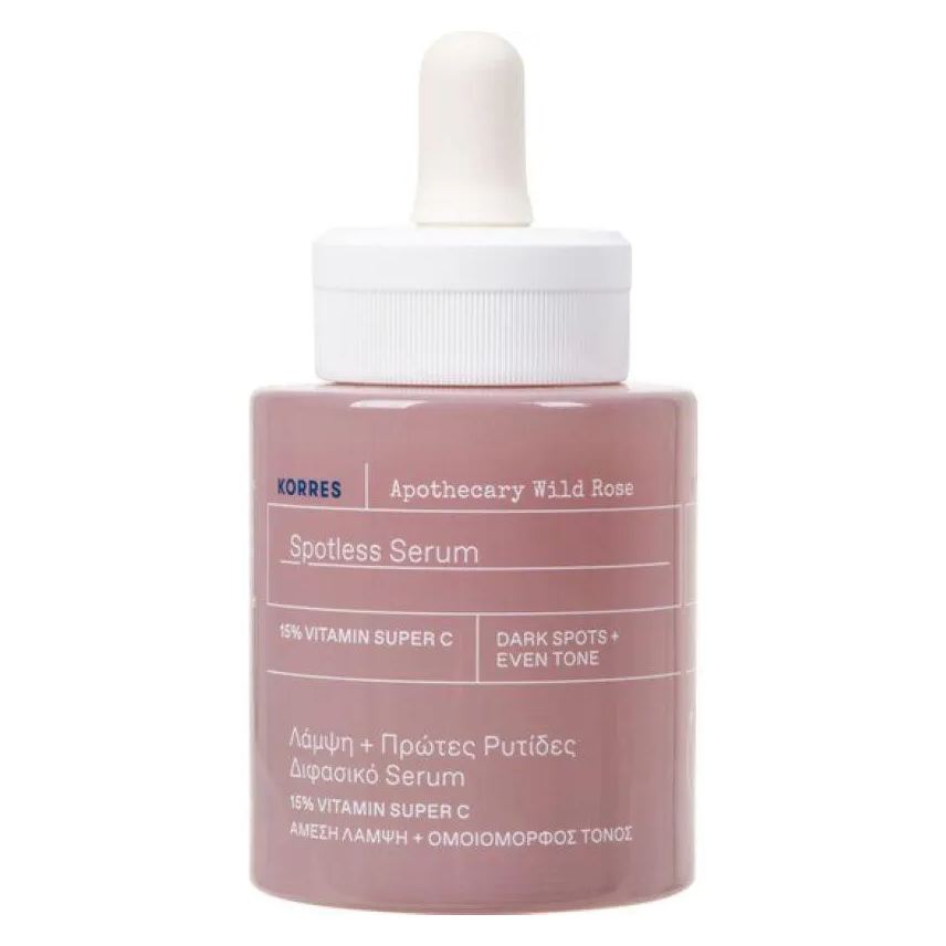 Korres Serum Clareador Bifasico Spotless Apothecary Wild Rose 30ml