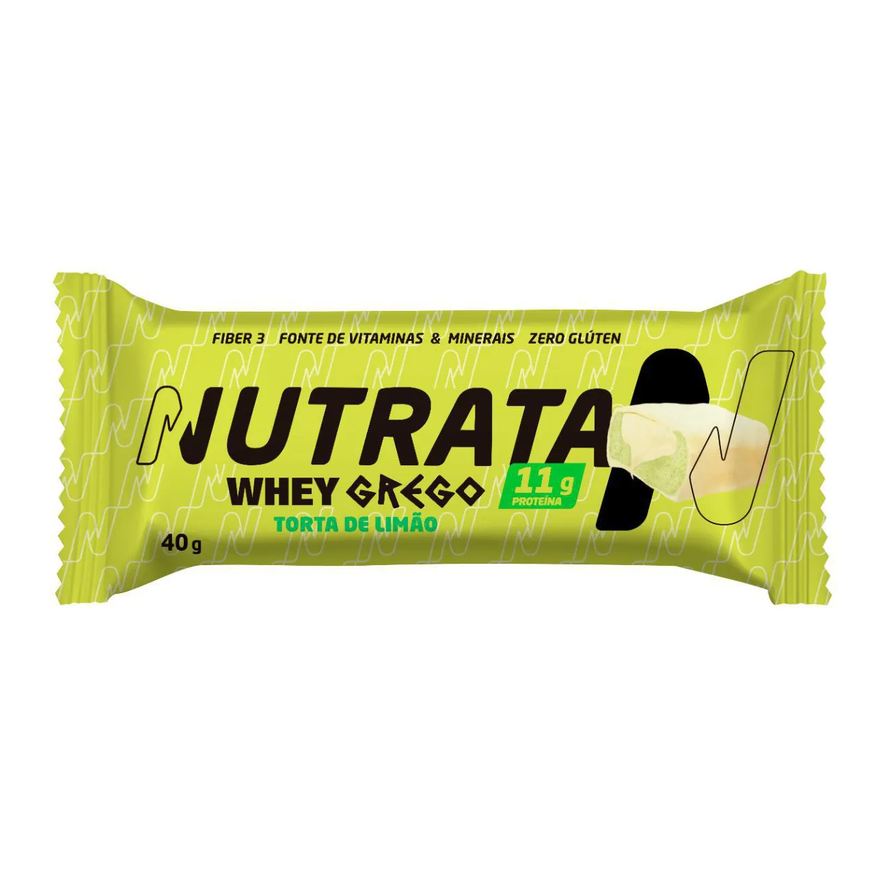 Nutrata Barra Whey Grego Torta de Limão 40g