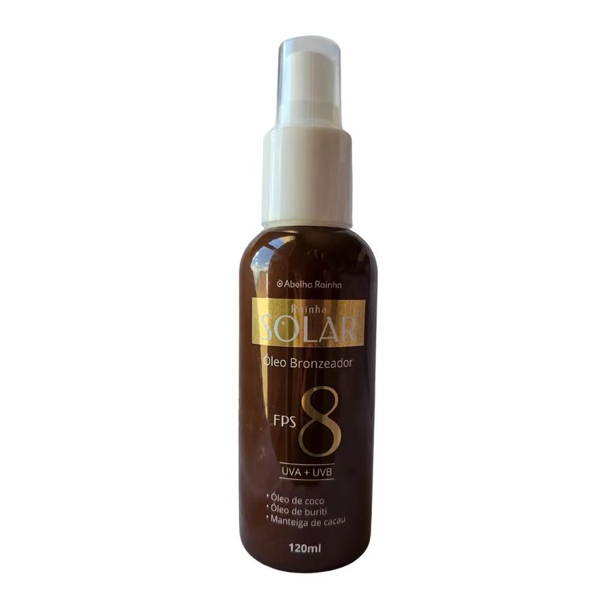 Abelha Rainha Óleo Bronzeadora Fps 8 Rainha Solar 120ml
