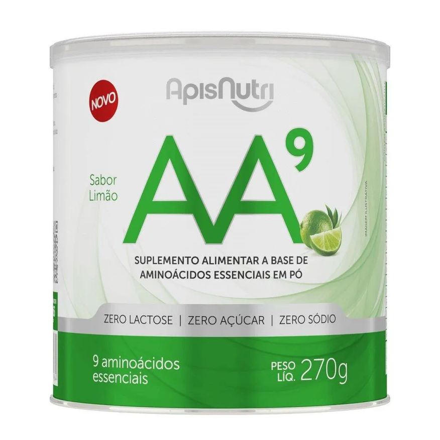 Apisnutri 9AA Aminoácidos Essenciais (270g) - Limão