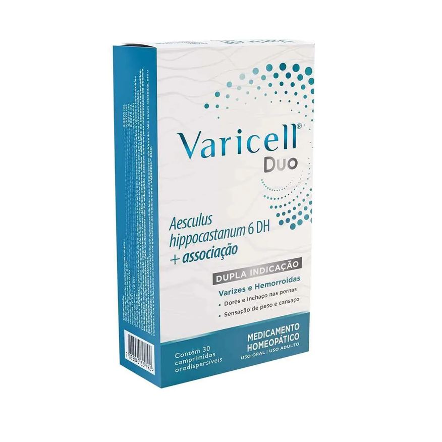 Varicell Duo 30 Cpr para Varizes e Hemorroidas -farmoquímica
