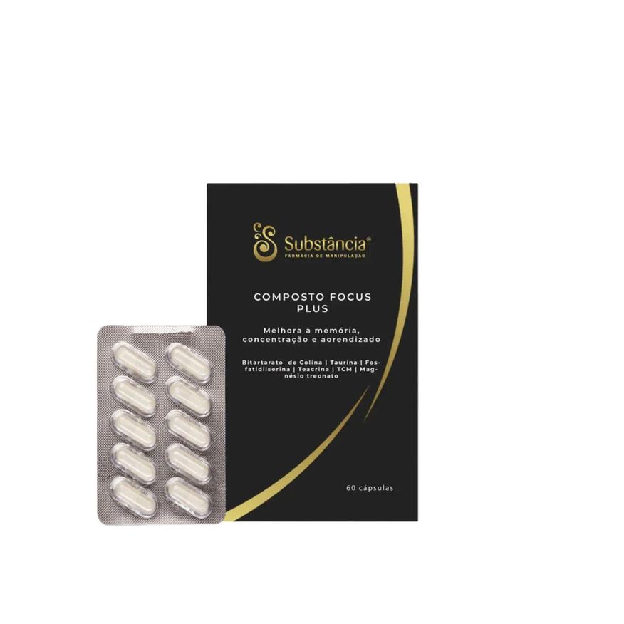 Substância Composto Focus Plus 60 Cápsulas