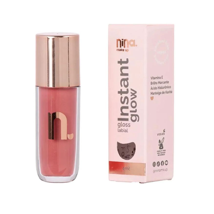 Nina Makeup Nina Make Up Instant Glow Gloss Labial Angel