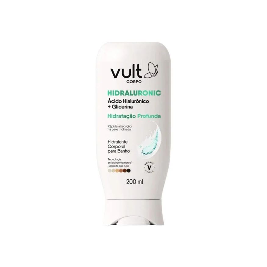 Vult Hidratante Corporal Corpo Banho Hidraluronic Hidratação Profunda 200ml