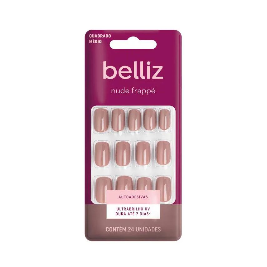 Big Universo Belliz Unhas Autoadesivas Nude Frappe