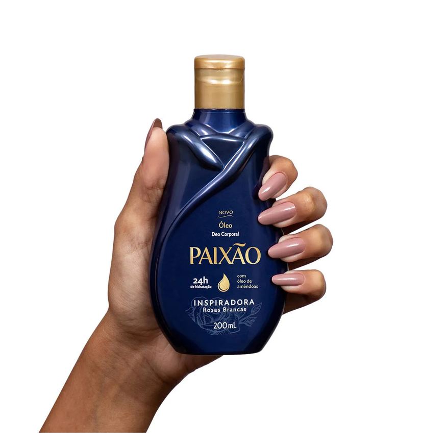Deo Óleo Corporal Paixão Inspiradora Rosas Brancas 200ml