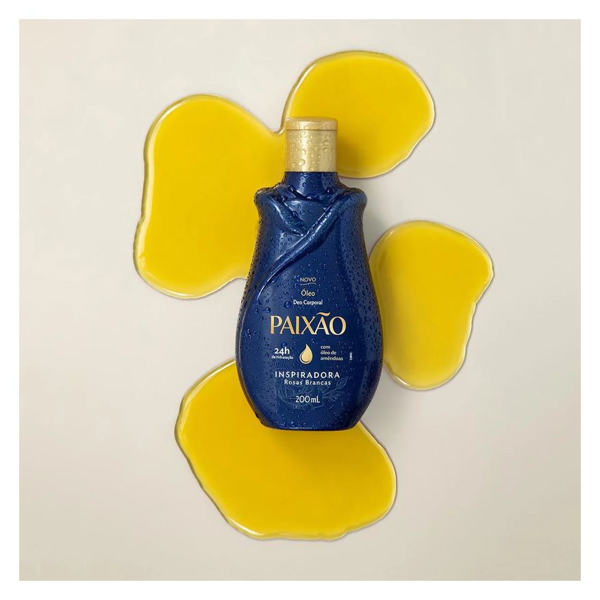 Deo Óleo Corporal Paixão Inspiradora Rosas Brancas 200ml