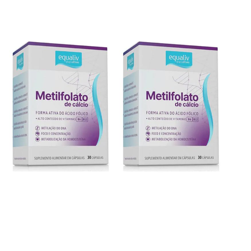 Equaliv Kit 02 Suplemento Metilfolato de Cálcio 30 Cápsulas