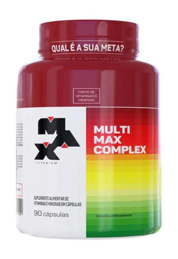 Max Titanium Multimax Complex Polivitaminico com 90 cápsulas