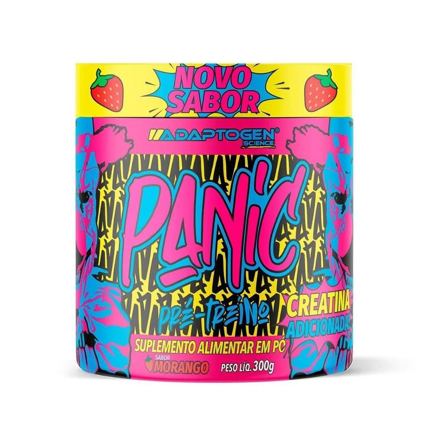 Adaptogen Panic Pré Workout Morango 300g