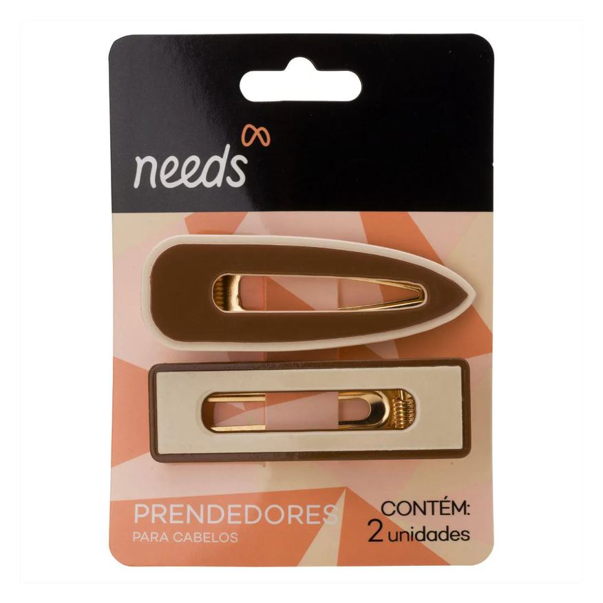 Needs Prendedor de Cabelo Cores Sortidas 2 unidades