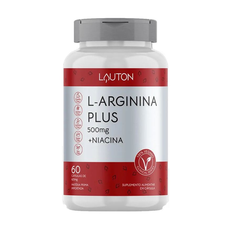Lauton L-arginina Plus + Niacina Vegano 60 cápsulas