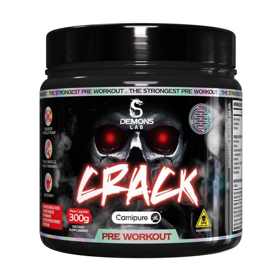 Demons Lab Pre Treino Crack Yellow Madness 300g