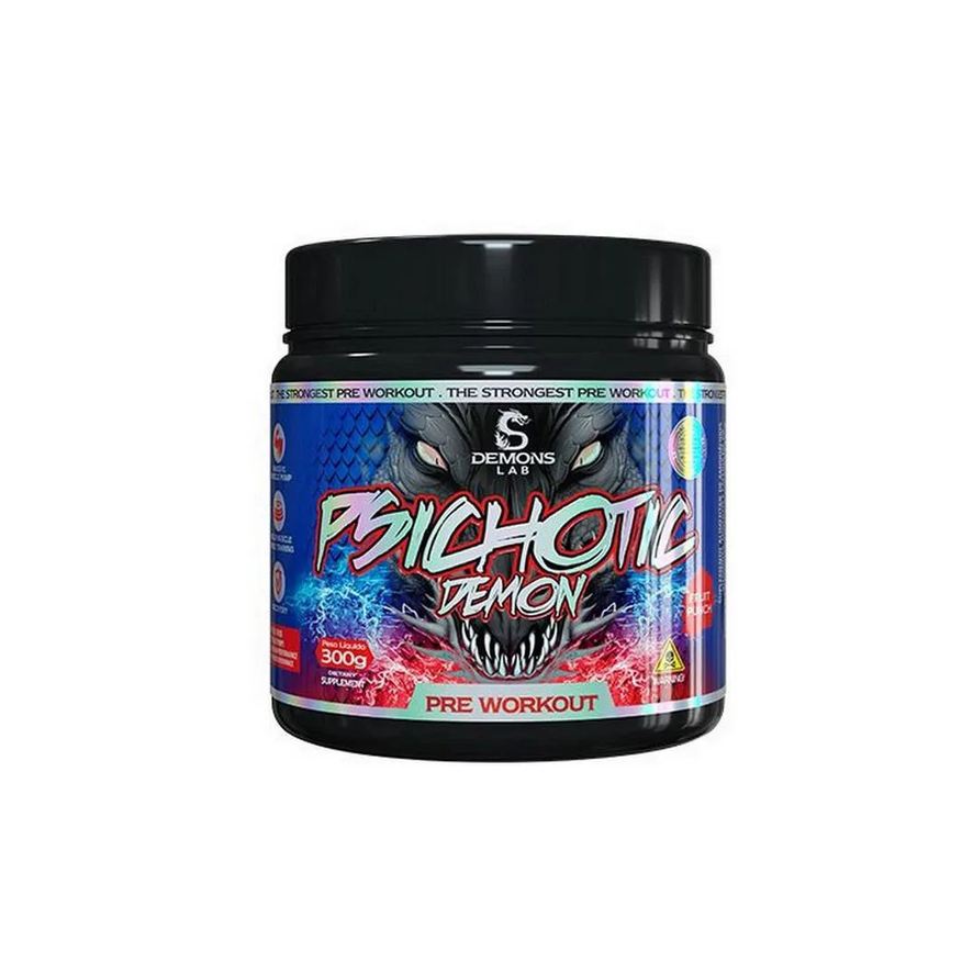 Demons Lab Pre Treino Psichotic Demon Fruit Punch 300g