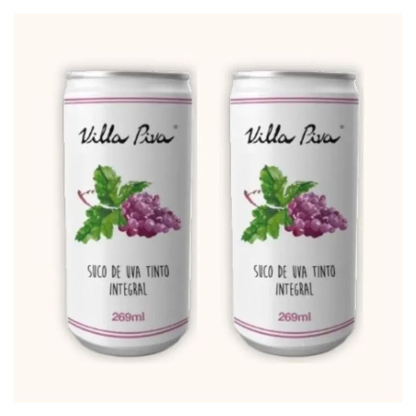 VILLA PIVA KIT 2X: SUCO DE UVA INTEGRAL SEM AçúCAR LATA 269ml