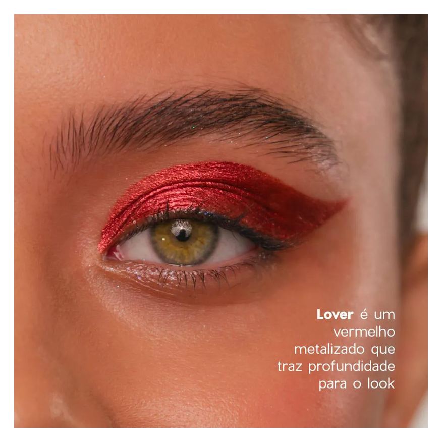 Líquida Sombra Vermelha - Liquid Eyeshadow Lover 4you 2g