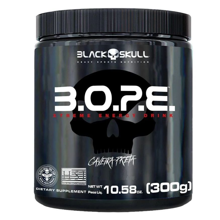 Black Skull Bope Pré Treino (300g) - Sabor: Fruit Punch