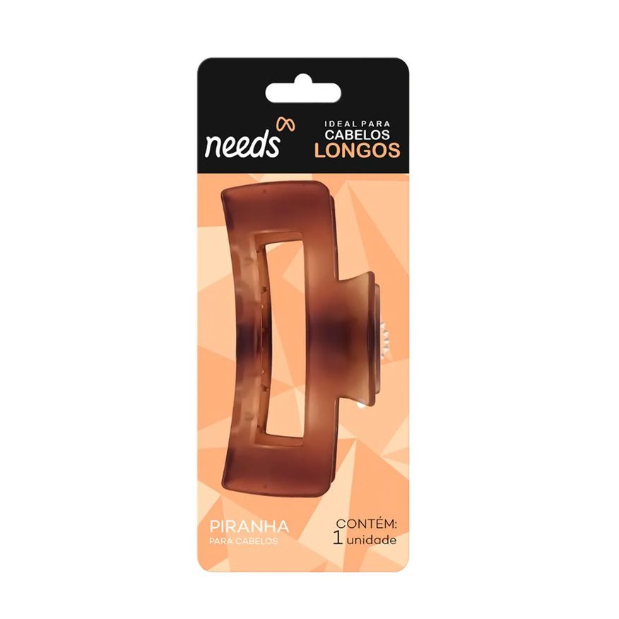 Needs Piranha para Cabelo G Marrom Matte 1 Unidade
