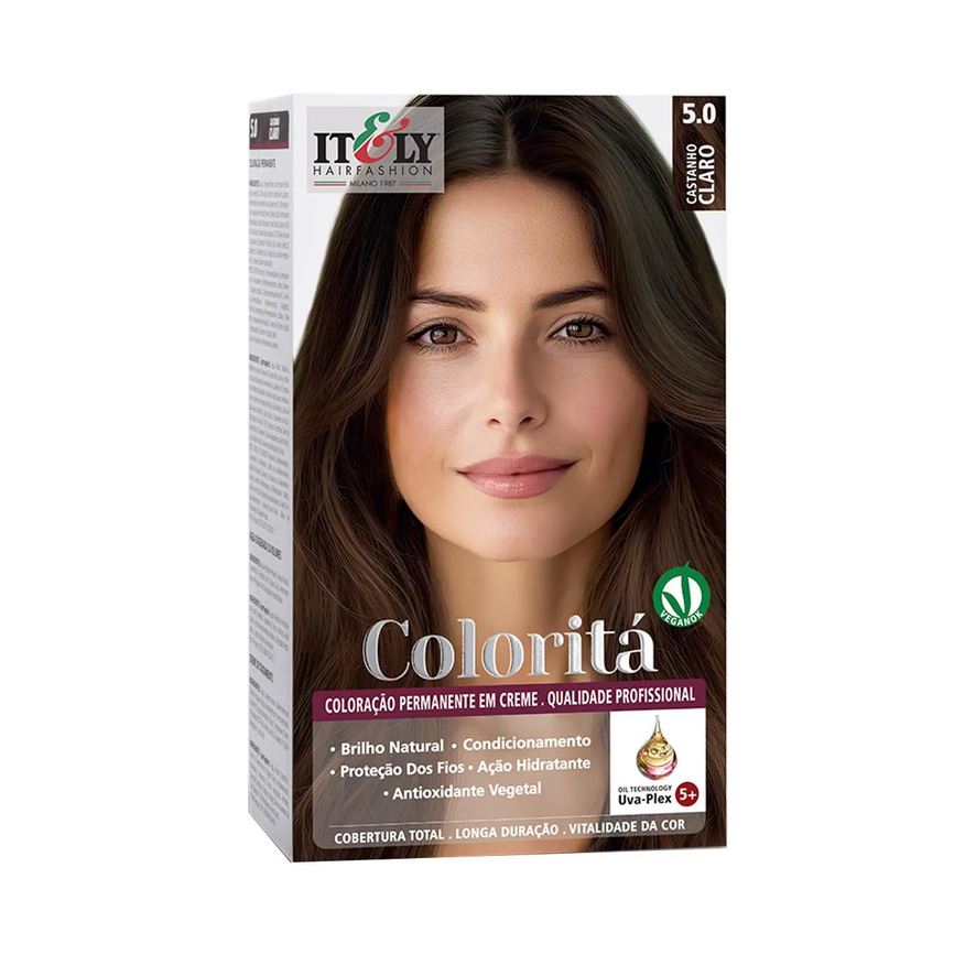 Itely Coloração em Creme Coloritá 1 Unidade - 5.0 Castanho Claro