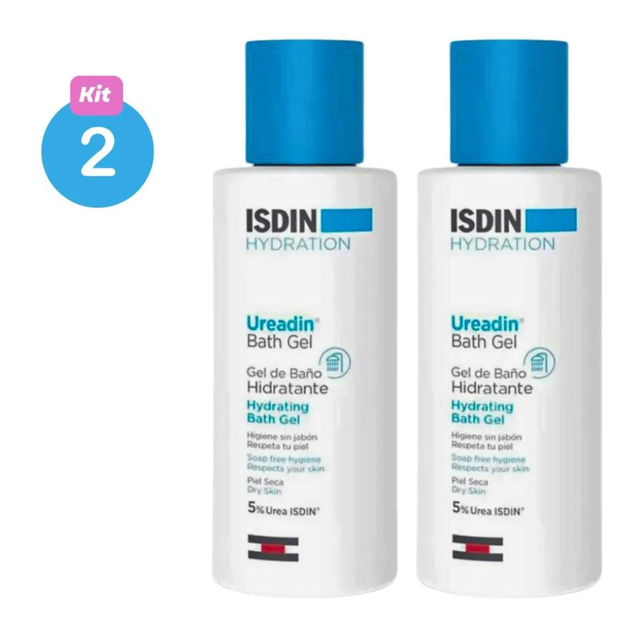 Isdin Gel de Banho Hidratante Ureadin Bath Gel 100ml Kit 2