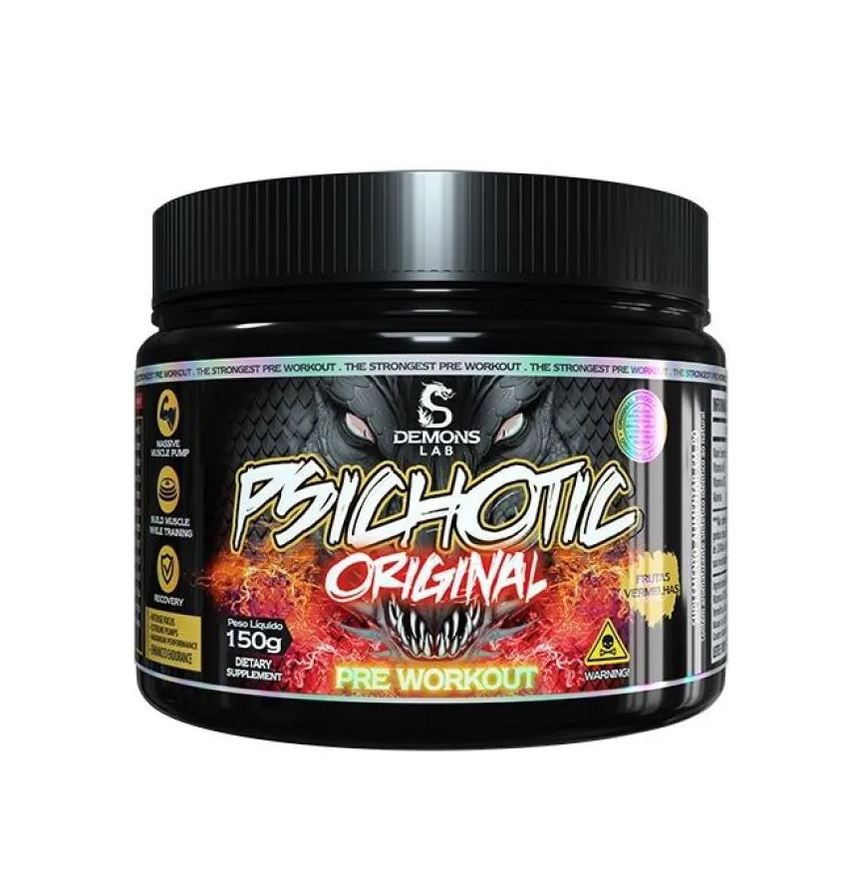 Demons Lab Psichotic Original (150g) - Sabor: Frutas Vermelhas