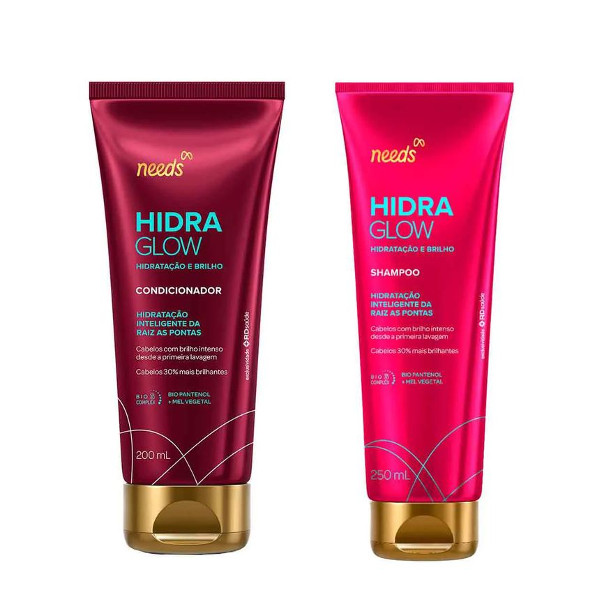 Needs Kit Hidra Glow Hidratação e Brilho Shampoo 250ml + Condicionador 200ml