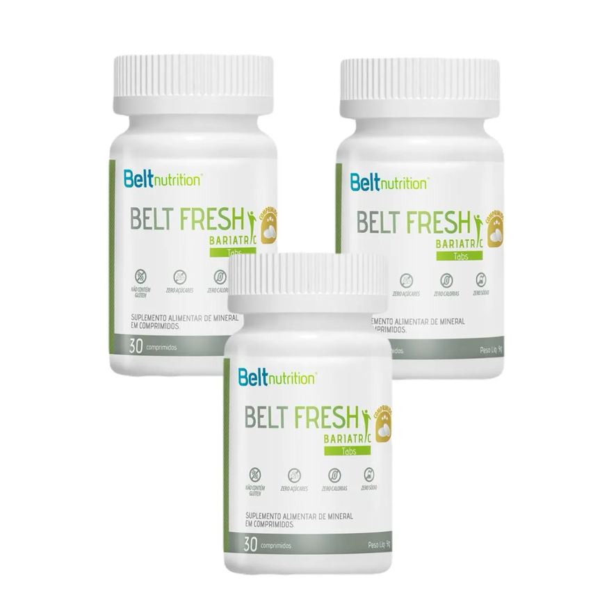 Belt Nutrition 3x Belt Fresh Bariatric Tabs - 30 comprimidos - sem Sabor