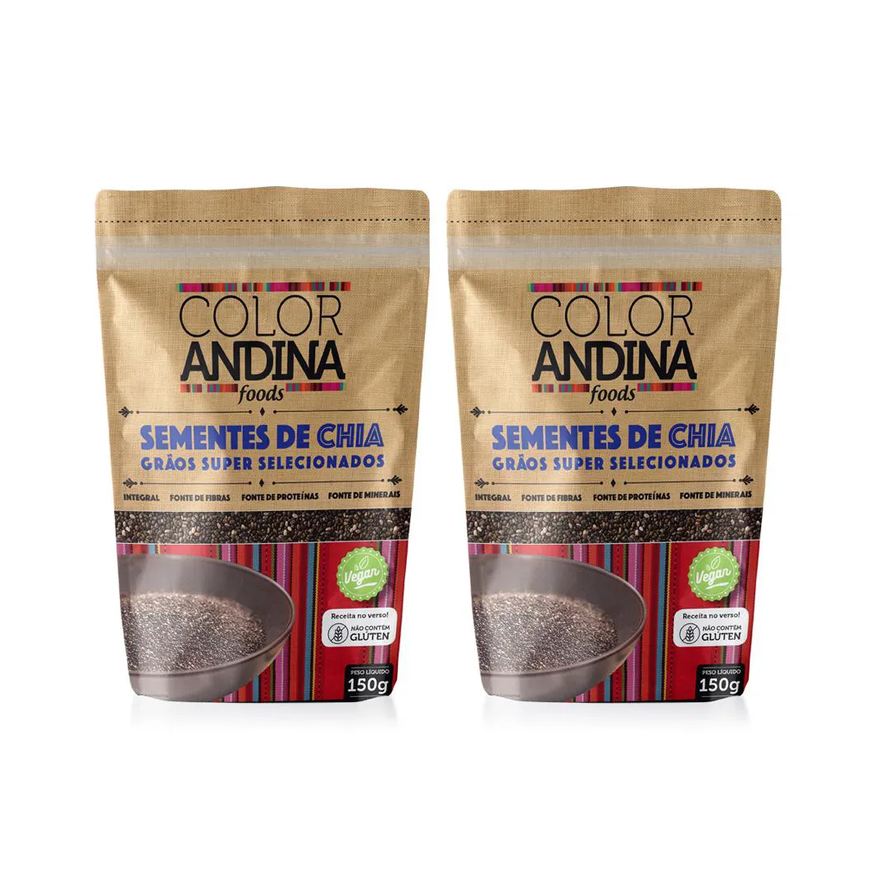 Color Andina Semente de Chia 150g-2 Pacotes