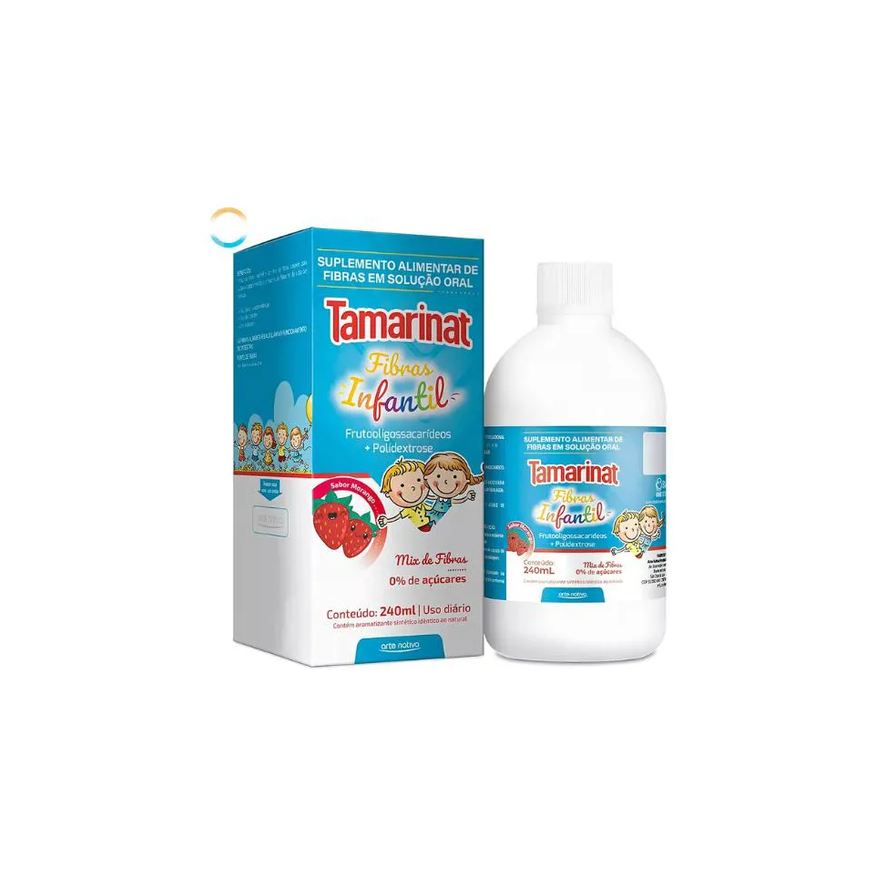 Flora Nativa Do Brasil Tamarinat Suplemento Infantil 240ml Mix de Fibras Sabor Morango