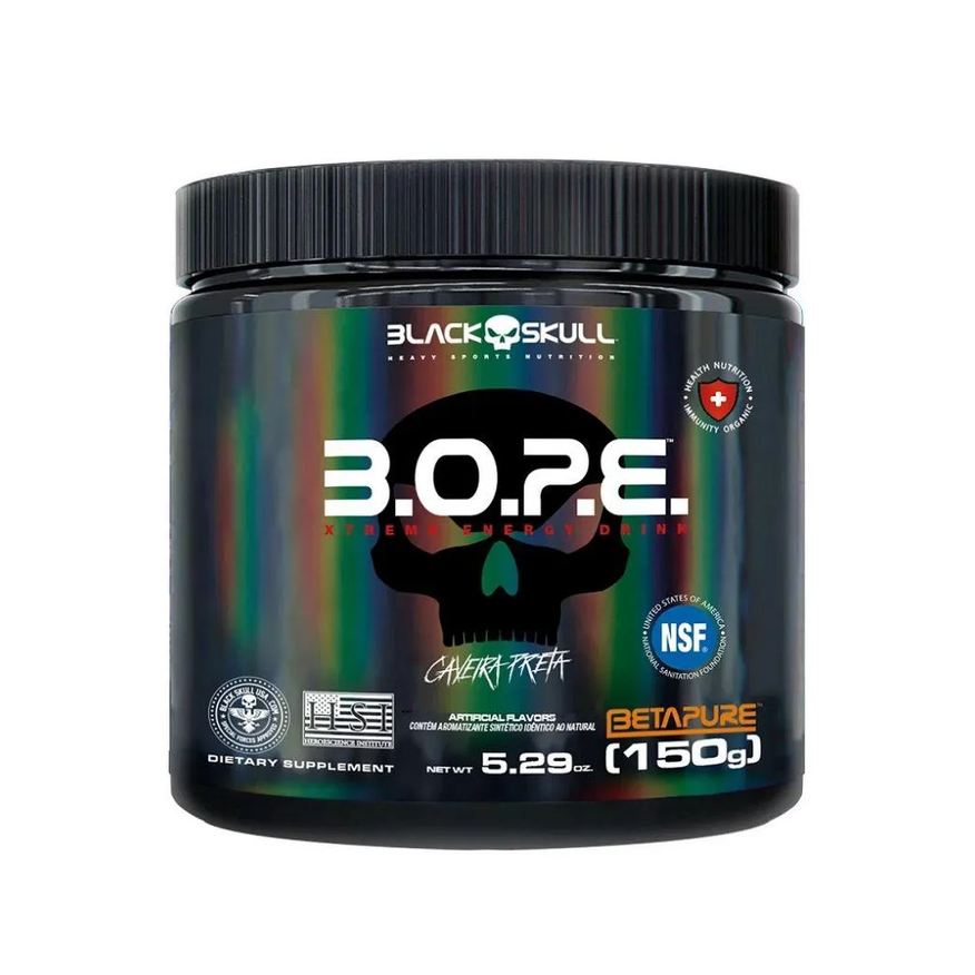 Black Skull Bope Pré-treino (150g) - Sabor: Fruit Punch