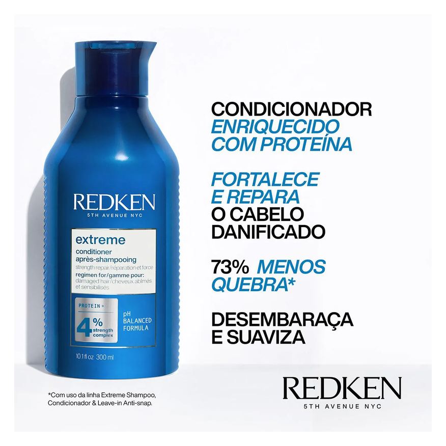 Redken Condicionador Extreme Cabelos Danificados 300ml