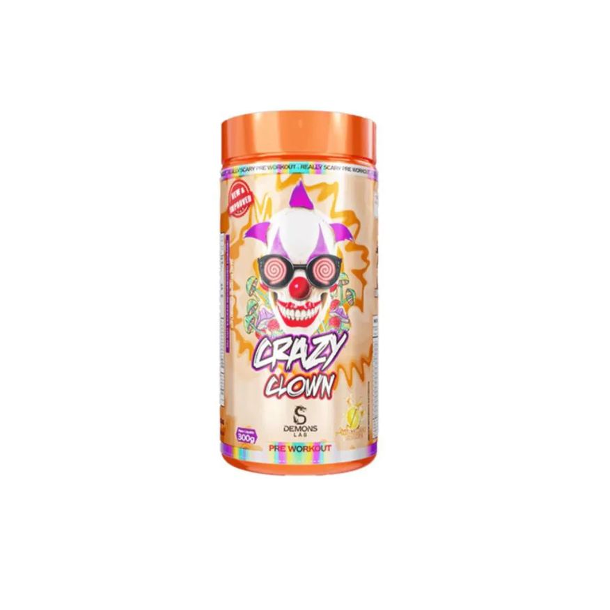 Demons Lab Pre Treino Crazy 300g Freee Workout Halloween Orange