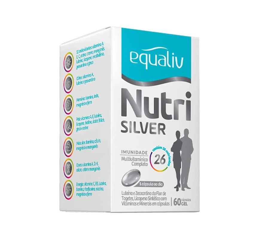 Equaliv Suplemento Vitamínico Nutri Silver 60 cápsulas