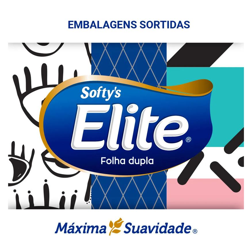 de Lenço Papel Softy's Elite 100 Folhas